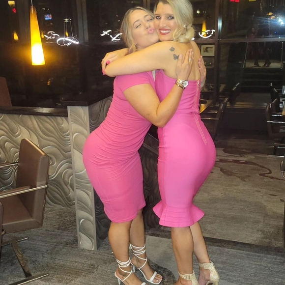 Fuschia Coctail Dress - Picture 4 of 5